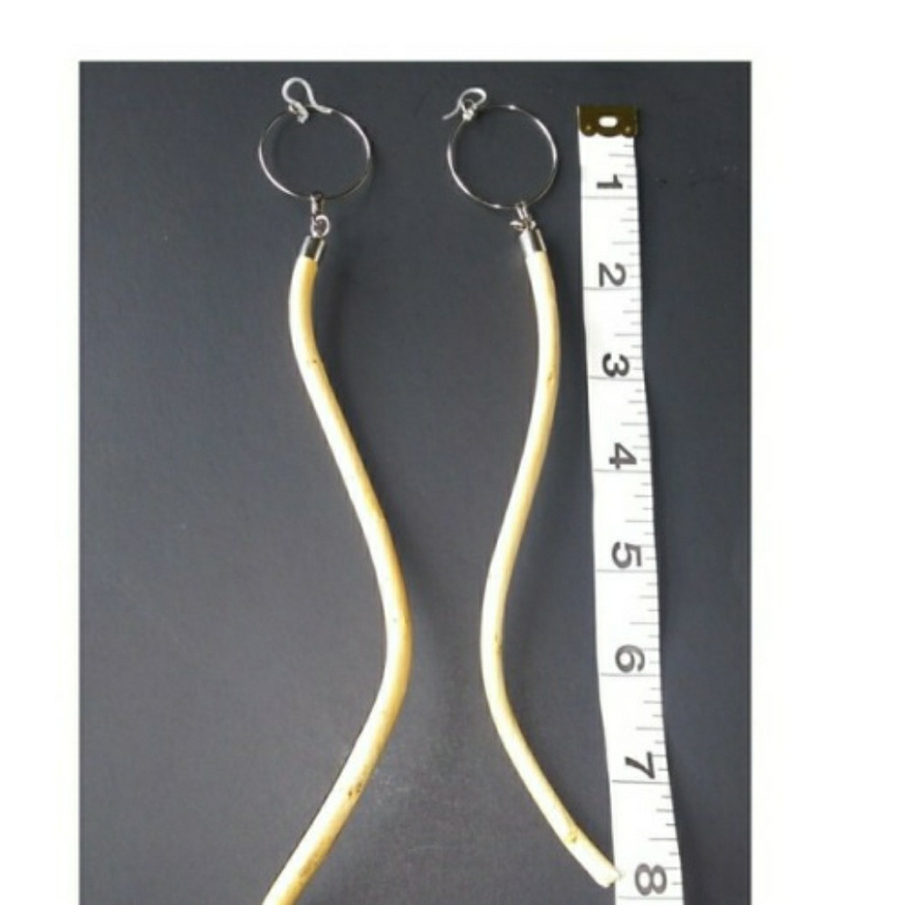 Stunning wood earrings